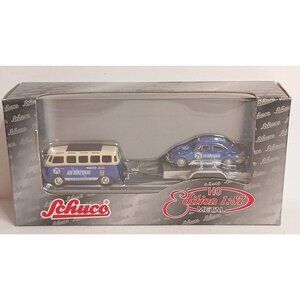 Schuco Volkswagon VW Beetle/Samba Bus Diecast 1:87 Scale Factory Sealed